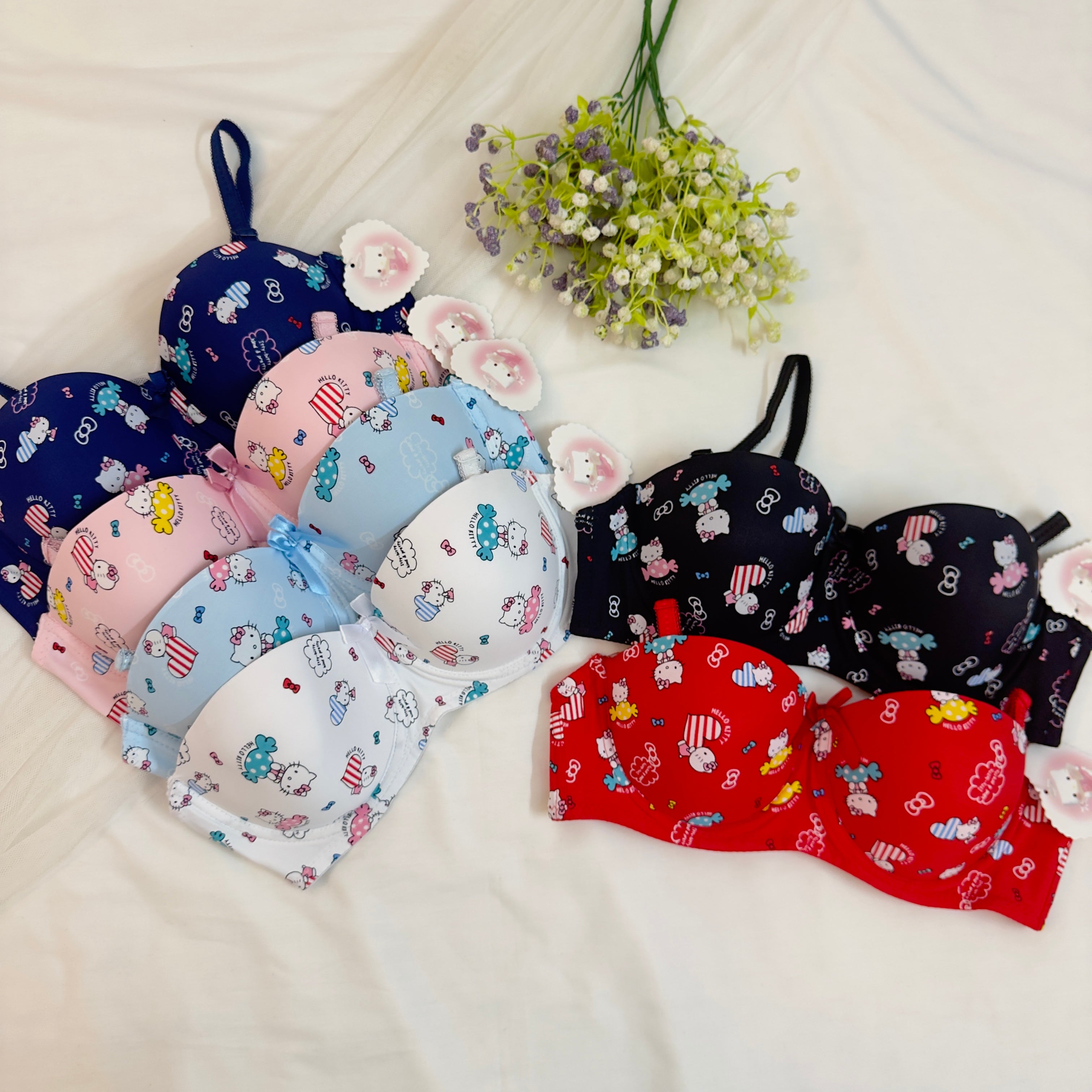 PACK of 3 Hello Kitty Character Bra
