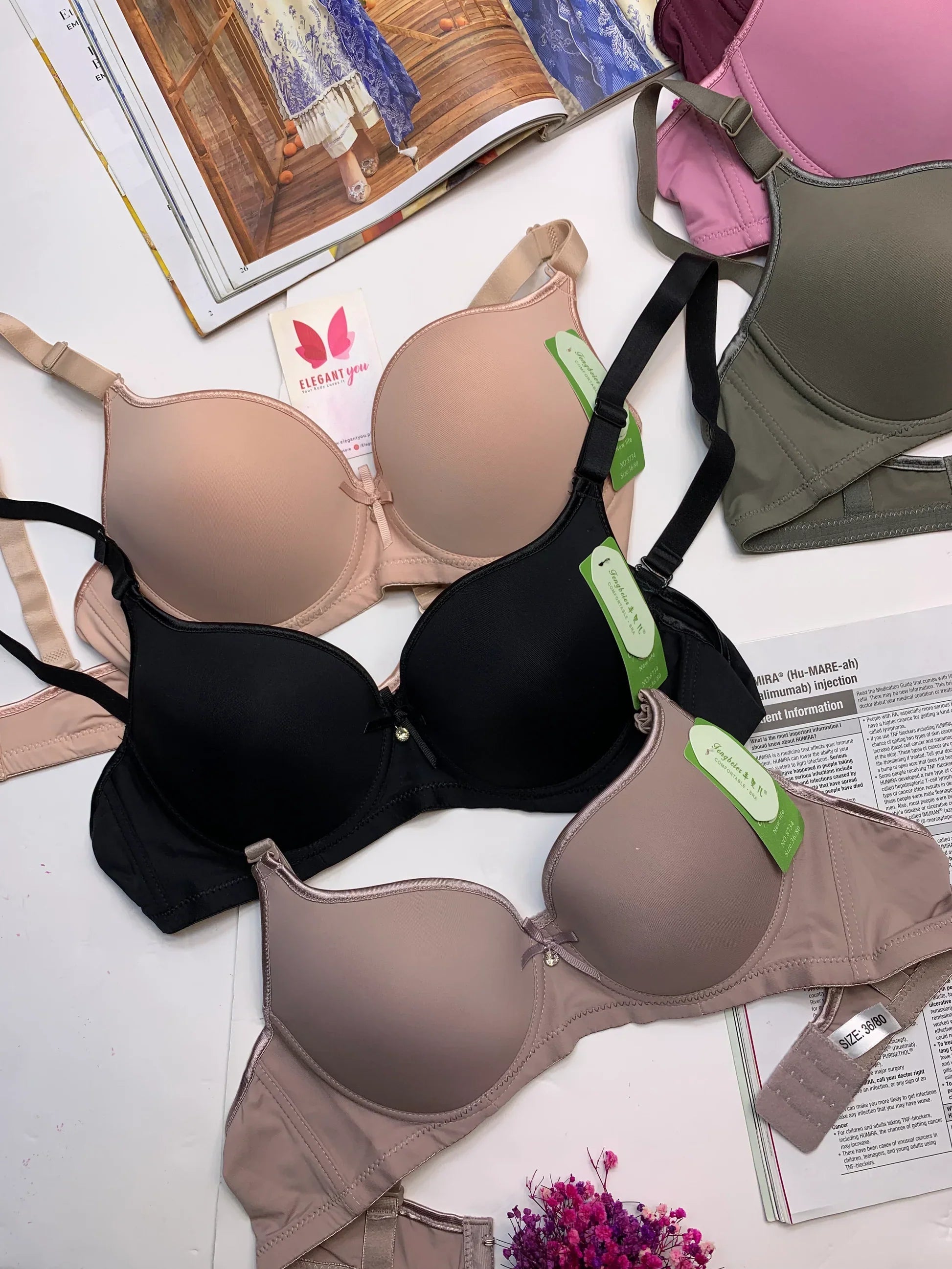 Demi Cup Daily-wear Push-up Bra ( PACK OF 3 )