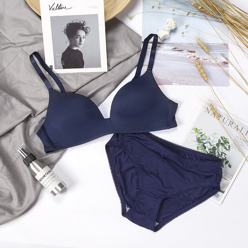 3/4 Cup Very Soft & Smooth T-Shirt Single Padded Bra Set
