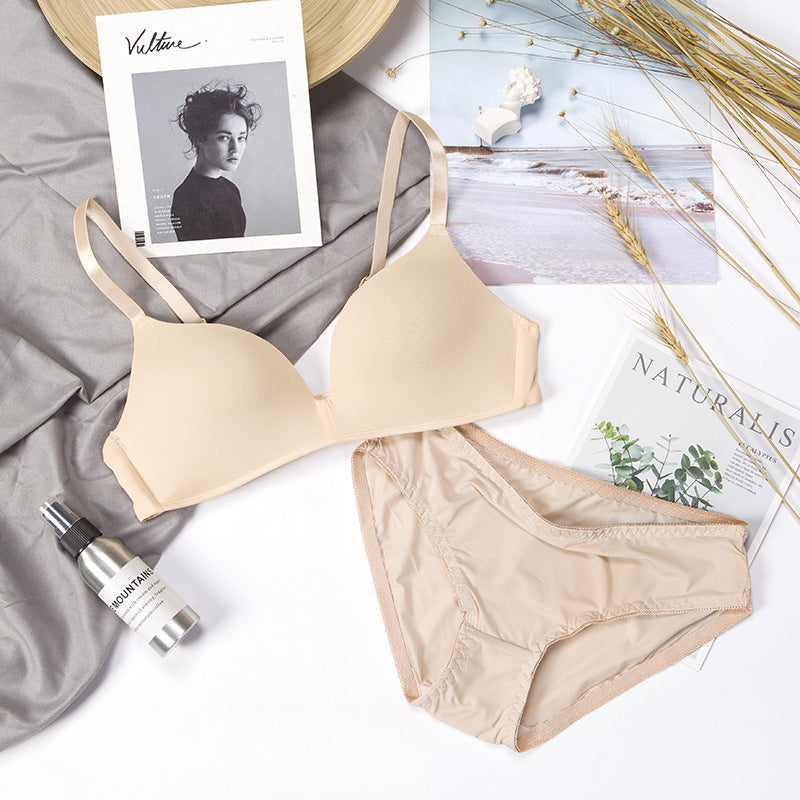 3/4 Cup Very Soft & Smooth T-Shirt Single Padded Bra Set