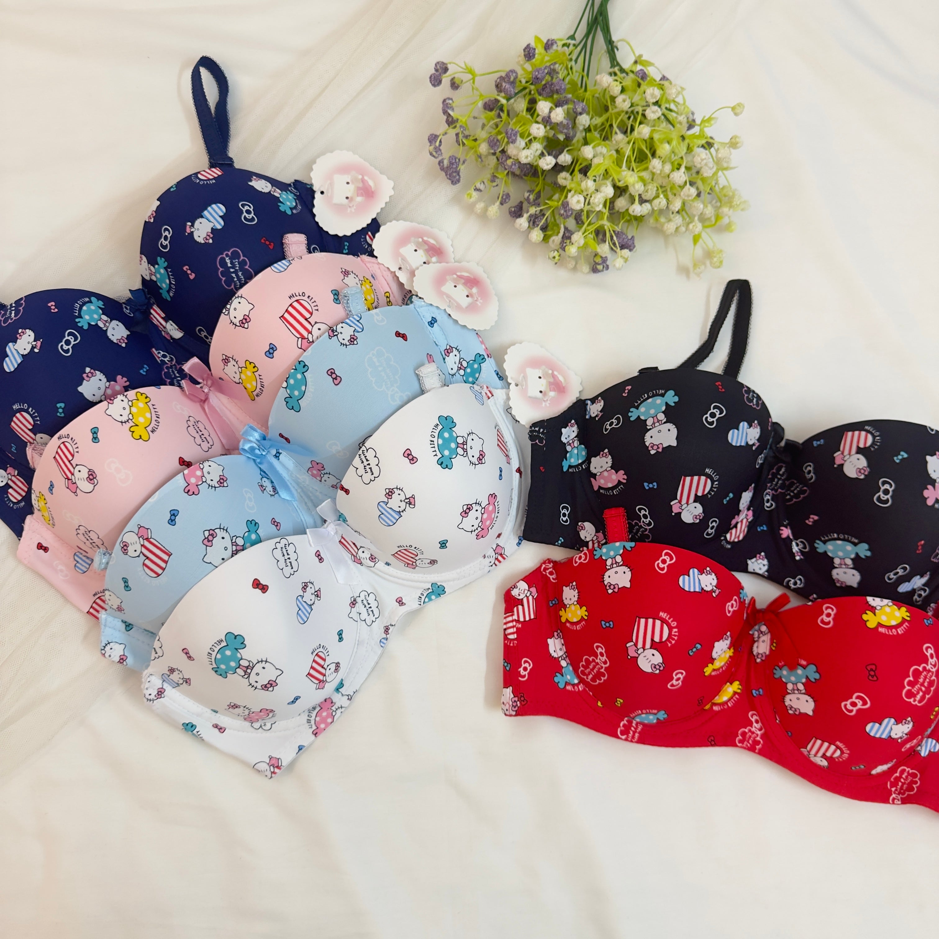 PACK of 3 Hello Kitty Character Bra