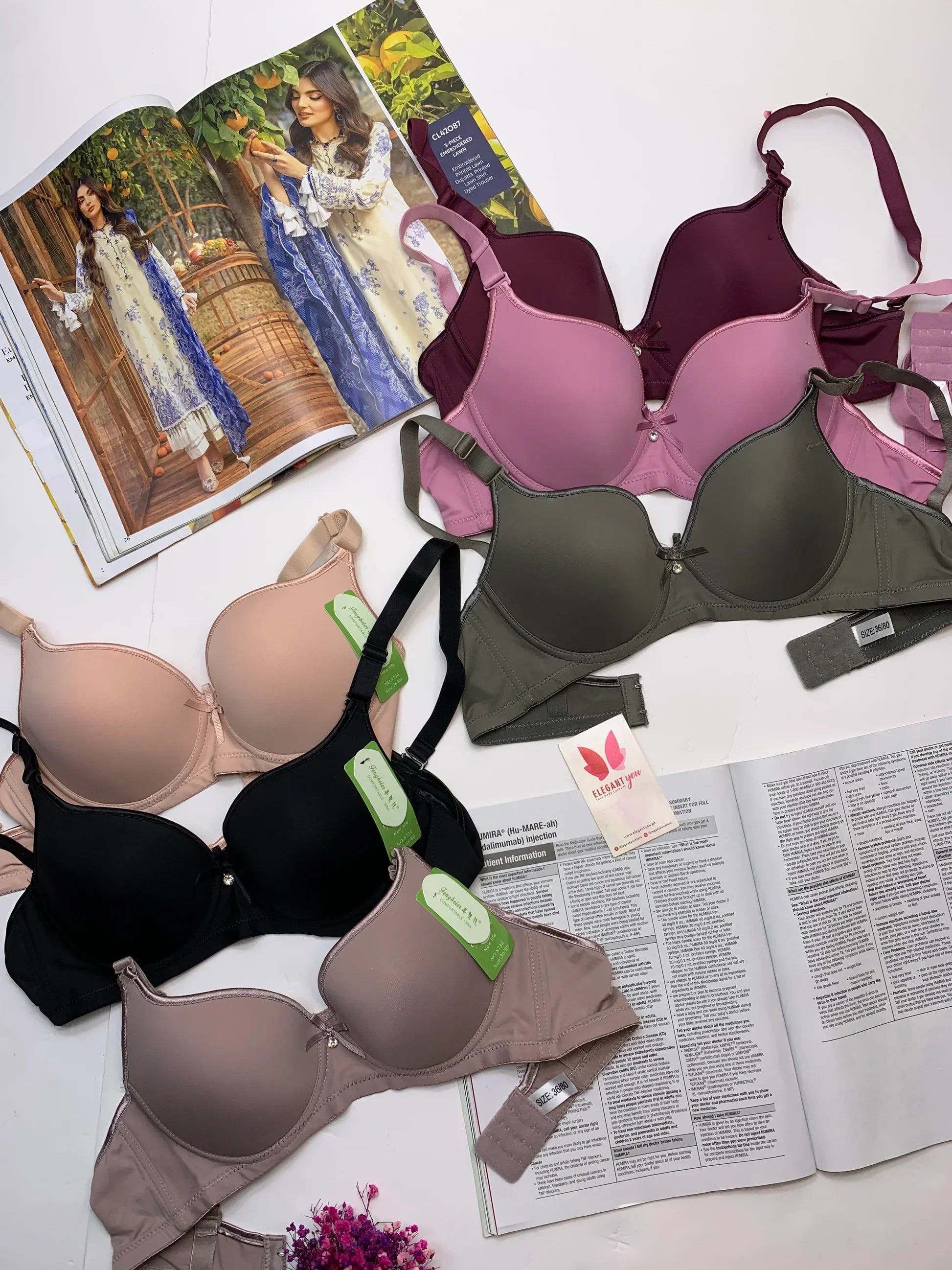 Demi Cup Daily-wear Push-up Bra ( PACK OF 3 )