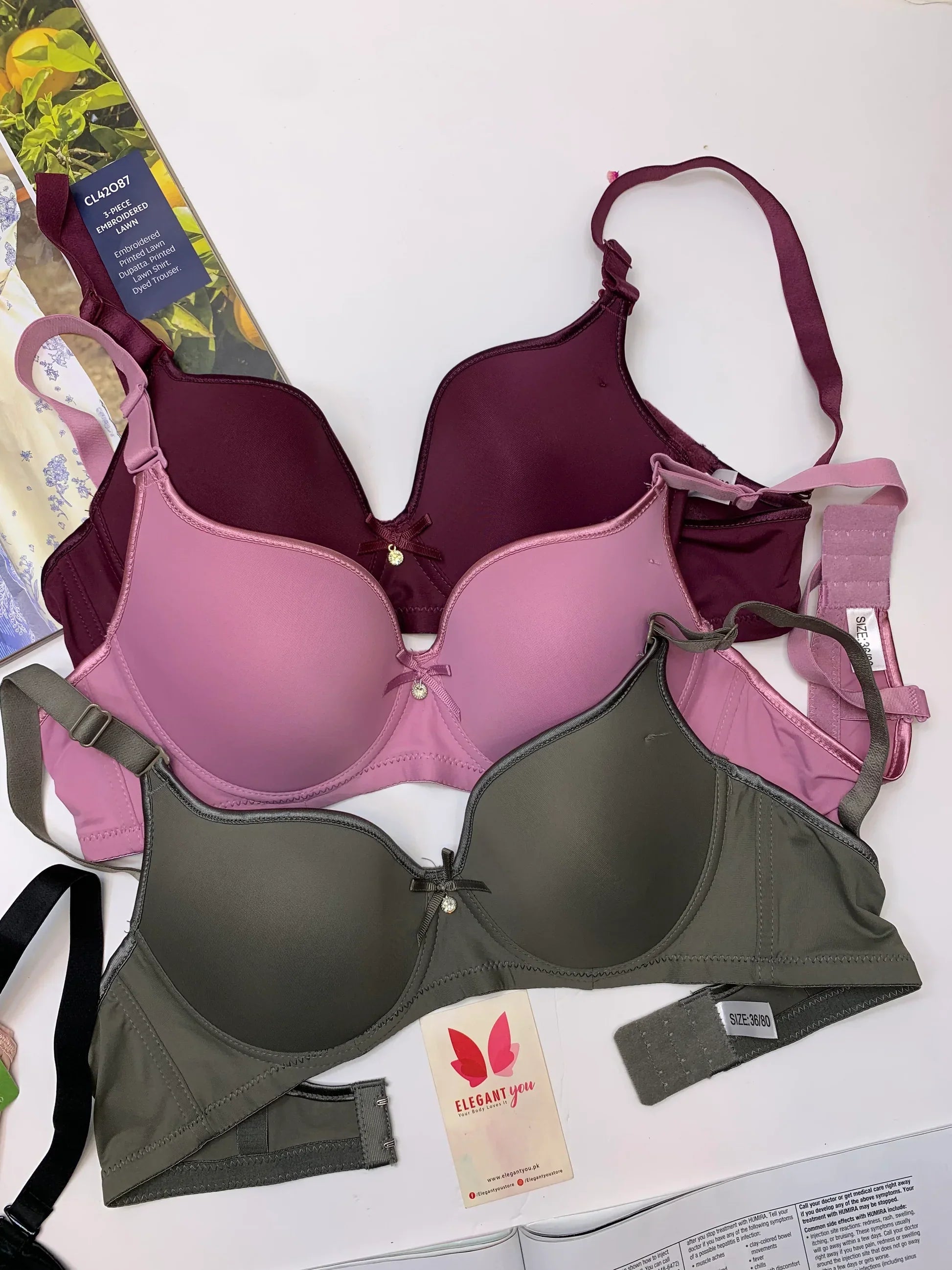 Demi Cup Daily-wear Push-up Bra ( PACK OF 3 )