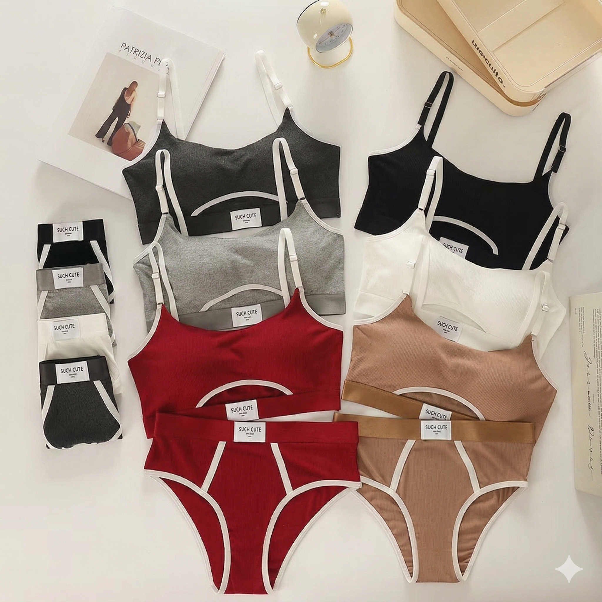 Such Cute Written Daily Wear Bra Set
