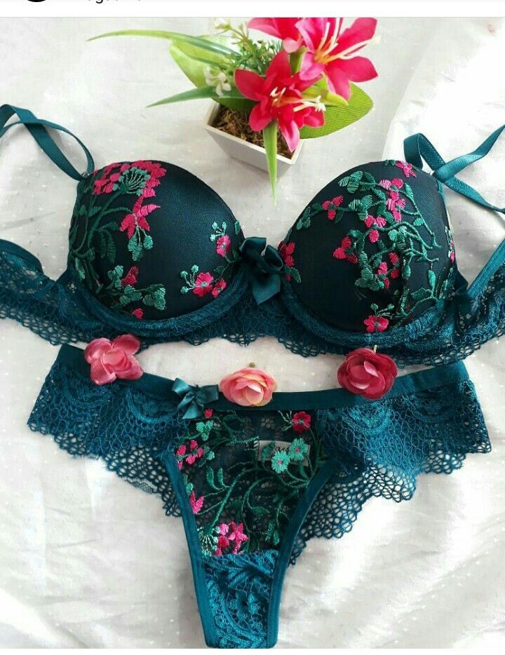 Pack of 3 Valentina Push-Up Bra Floral flower printed