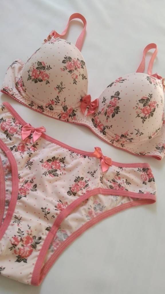 Pack of 3 Valentina Push-Up Bra Floral flower printed