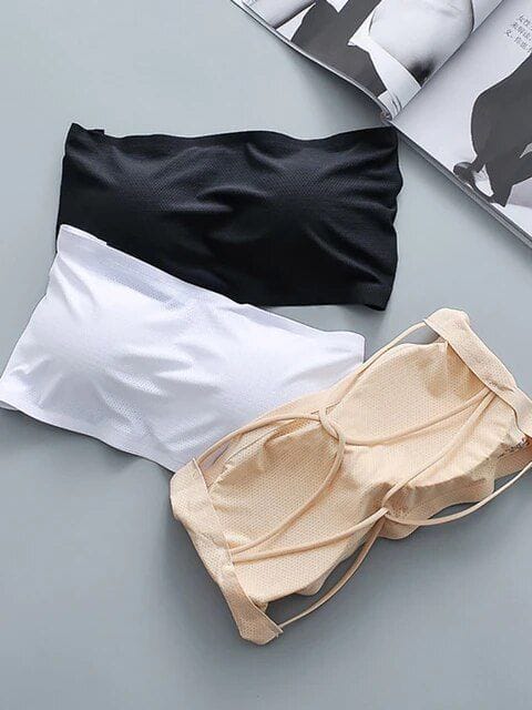 (Pack of 3)Cherry 2 Way Hooked Seamless Strapless Bra