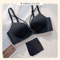 Elastane Foamy Double Padded Front Stripped Bra Set