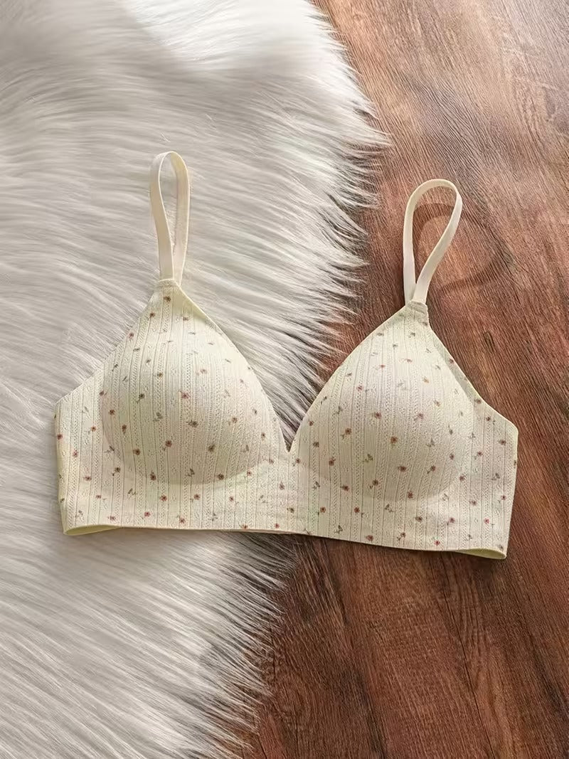 Pack of 3  Summer French Floral bra