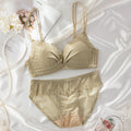 Very Soft & Smooth Lace Design Bra Set